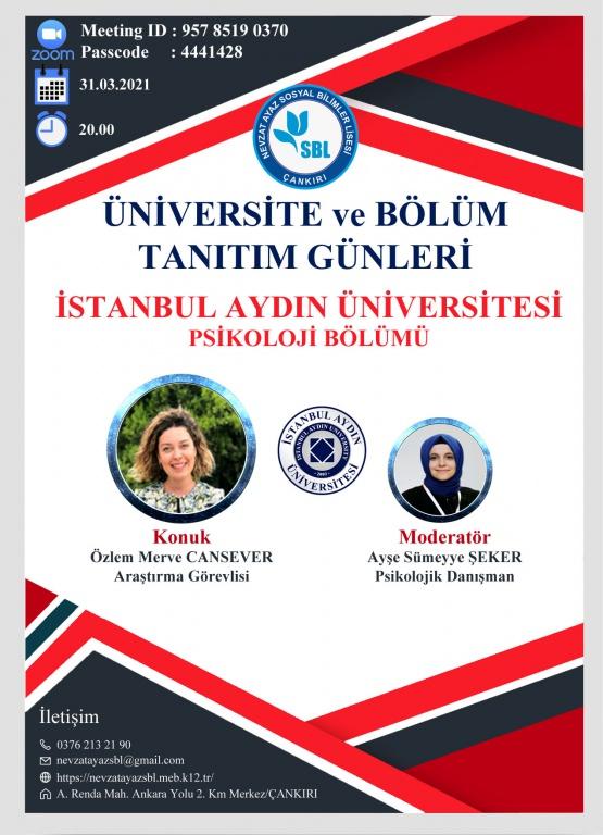 Universite Ve Bolum Tanitim Gunlerimiz Devam Ediyor Nevzat Ayaz Sosyal Bilimler Lisesi